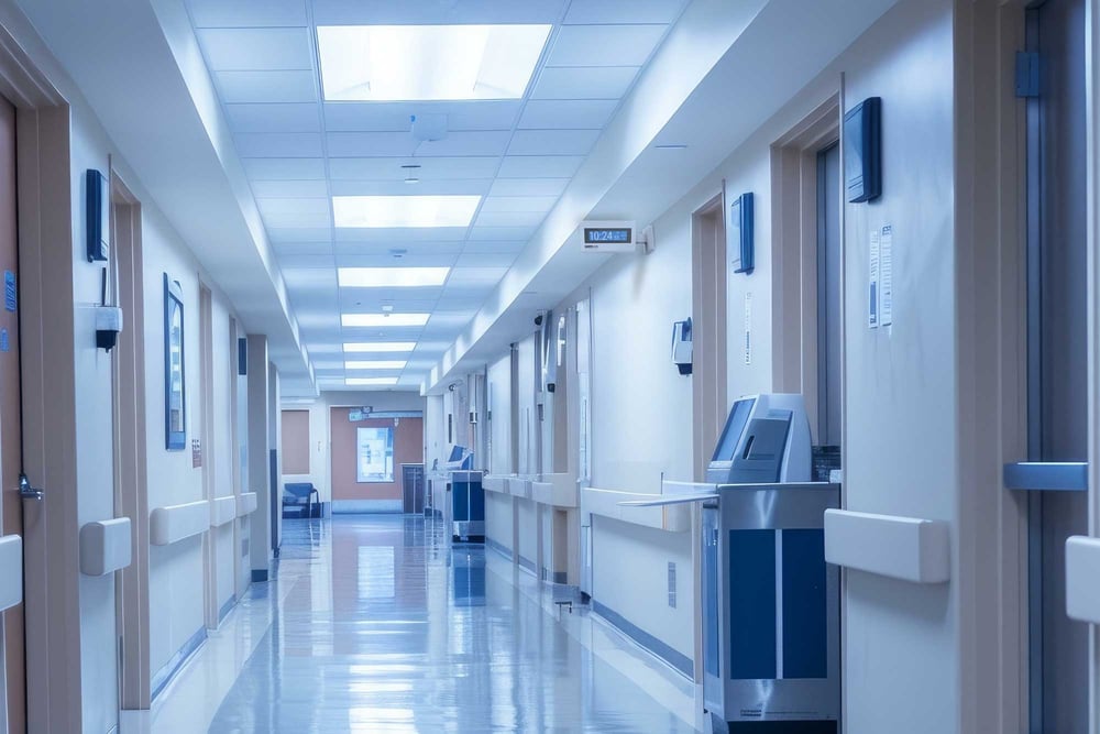 AtlasIED IP-DDS in clinic hallway