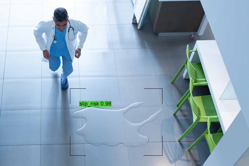 AtlasIED detection of slip and fall risk in hospital AtlasIED detection of slip and fall risk in hospital