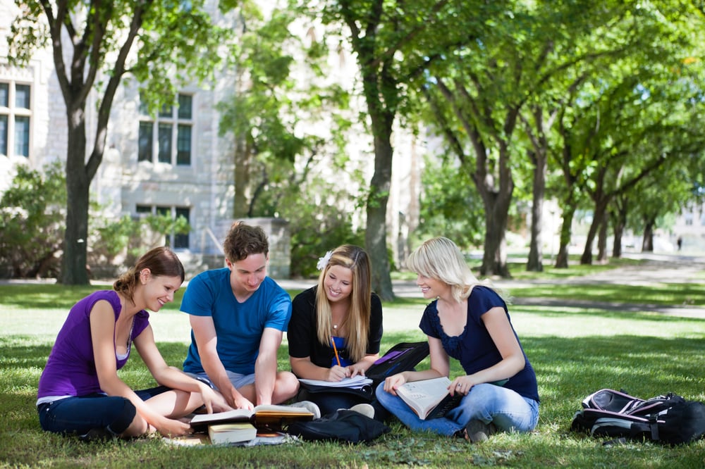 AtlasIED College University Students Studying Outside AtlasIED College University Students Studying Outside